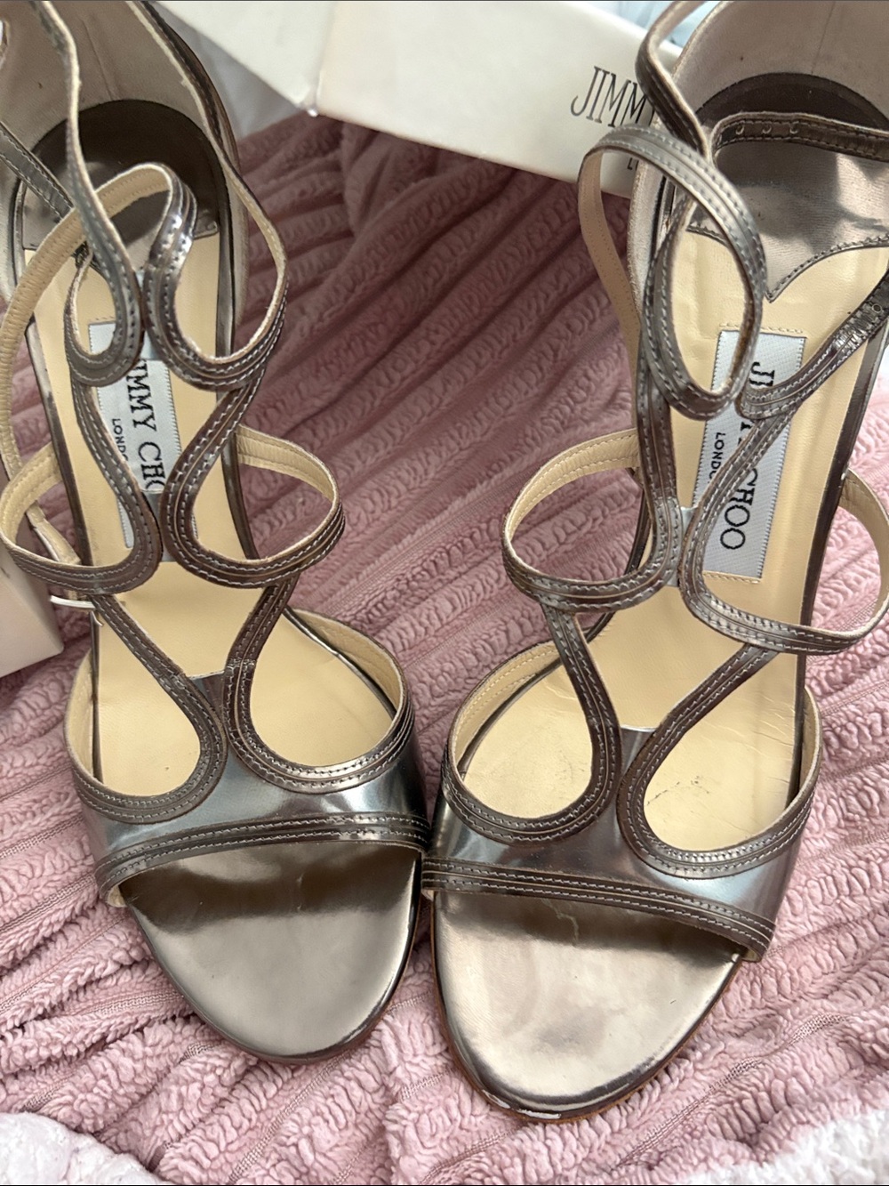 Jimmy CHOO DASHA MIRROR
STEEL DASHA size 39.5 heels 4β. - Picture 3 of 12